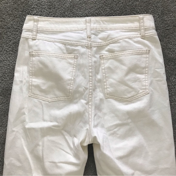 EUC House of Harlow 1960 Ivory High Rise Button Fly Jeans - Picture 7 of 7